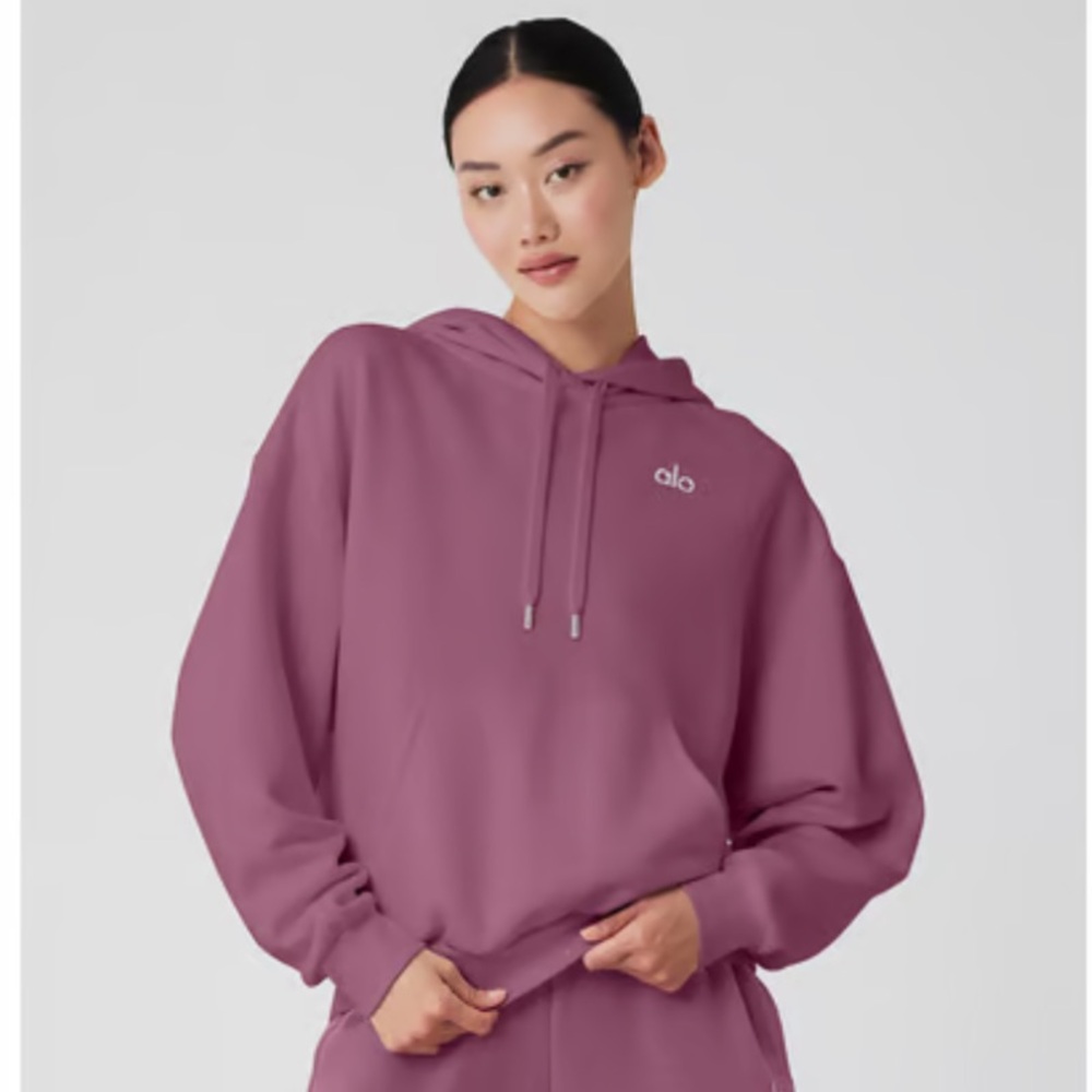 ALO YOGA ACCOLADE HOODIE SOFT MULBERRY